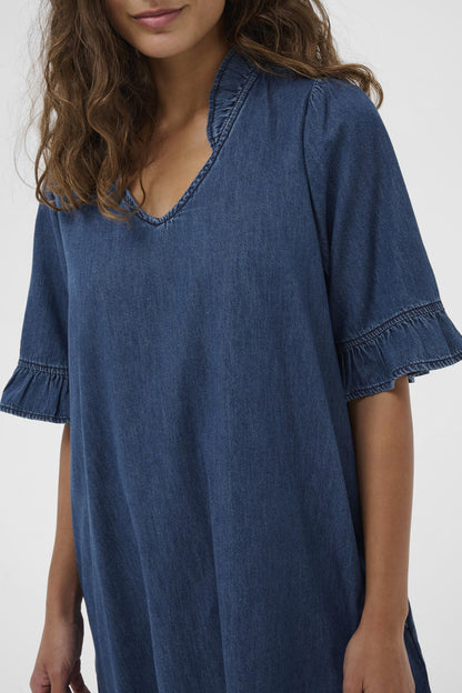 Culture CUlava Arpa Dress Dark Blue Wash