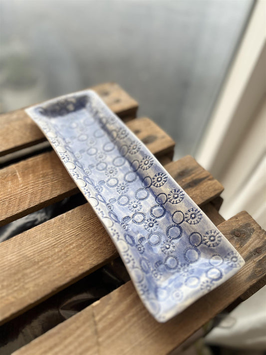 Wonki Ware Lang Skål Mørkeblå