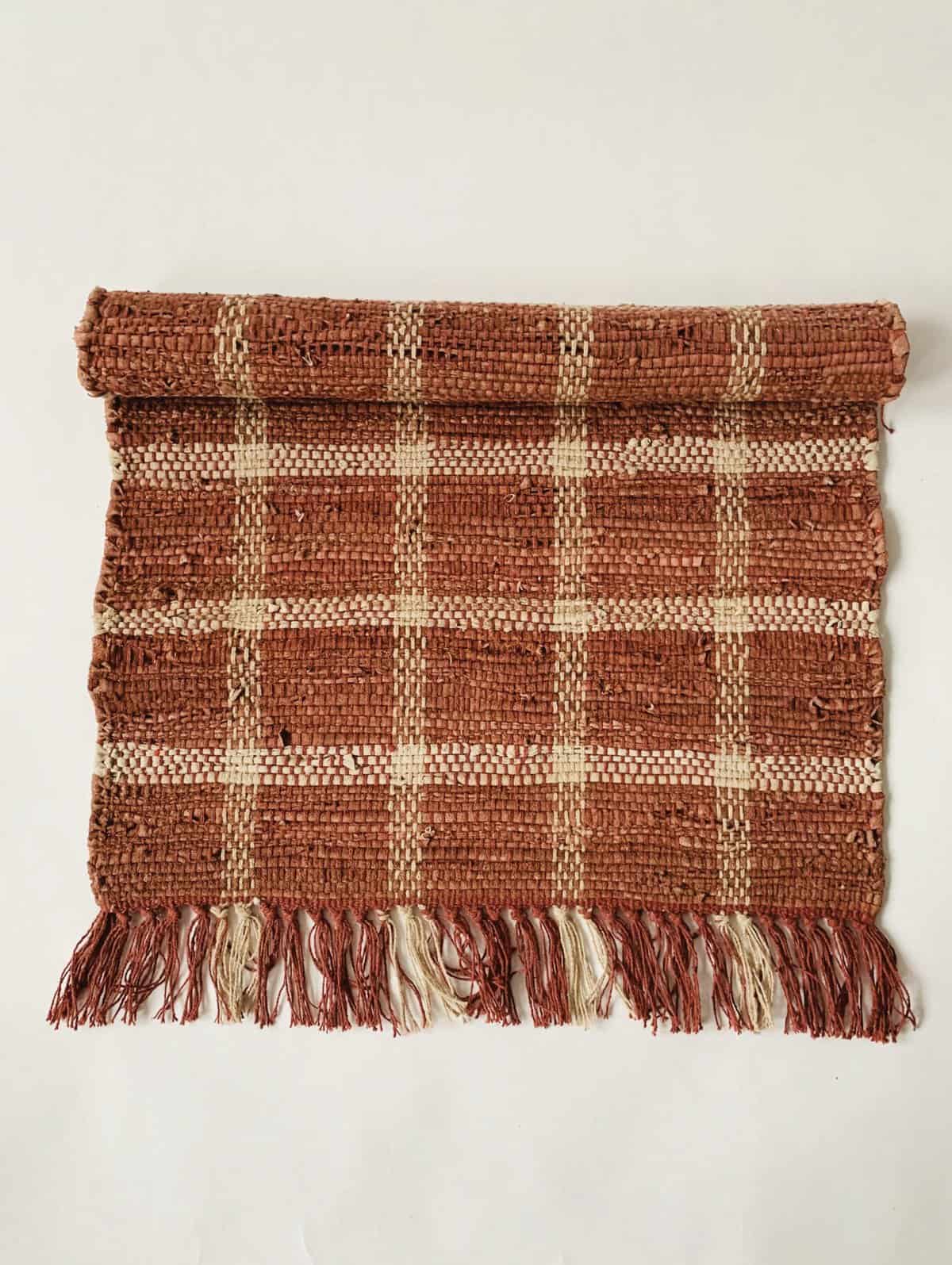 Trend Design Rye Skinn Ruter 60×160 cm rust