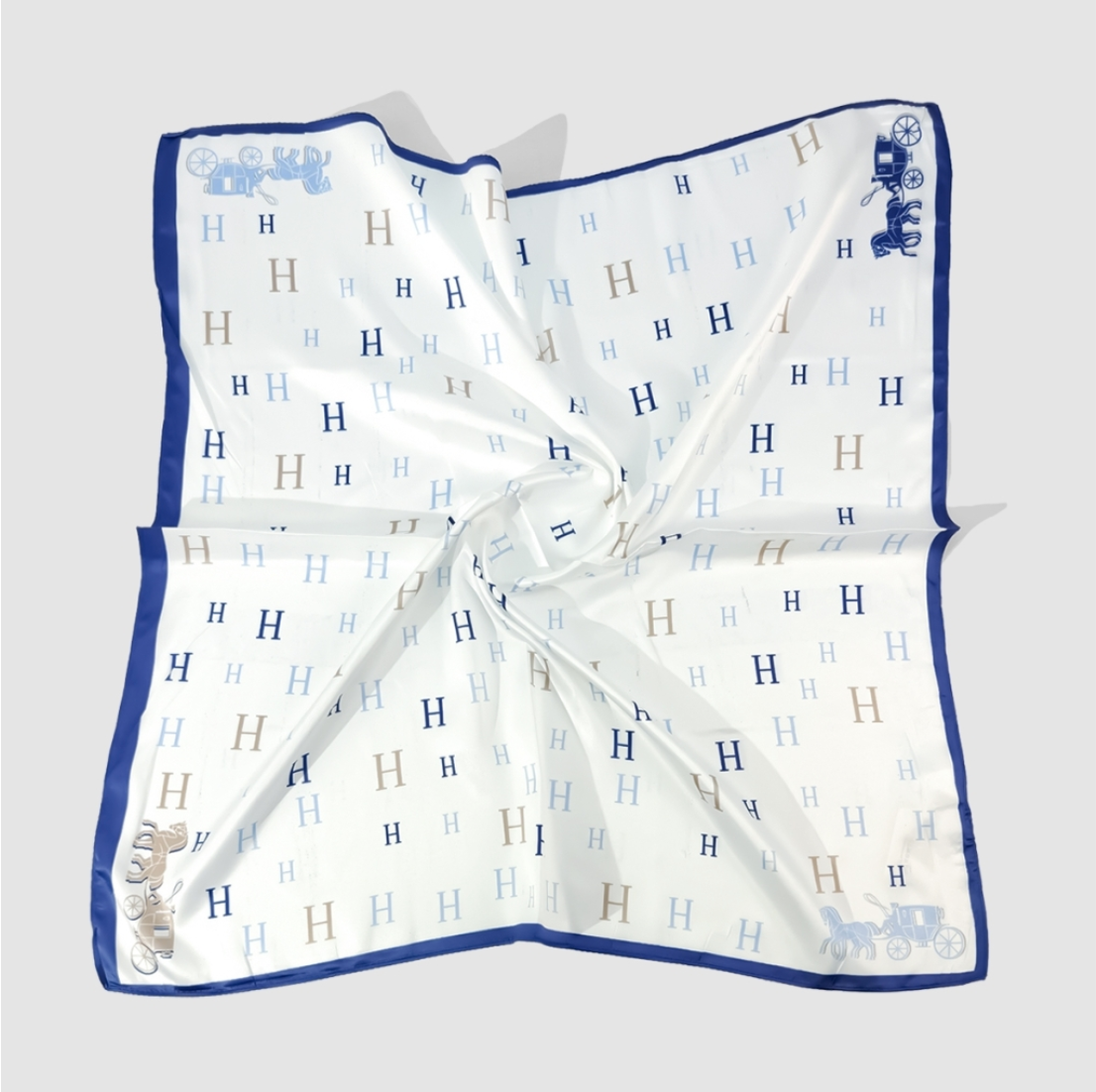 Skjerf Bandanas - "H" Blå