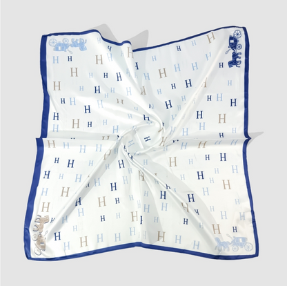 Skjerf Bandanas - "H" Blå