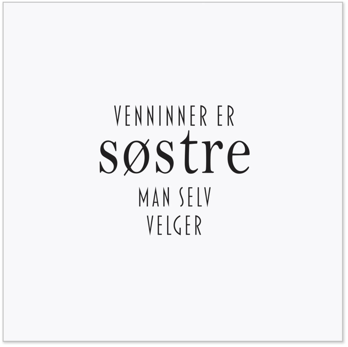 Serviett Venninner...søstre Lunsjserviett 20 stk 3-lags 33x33cm