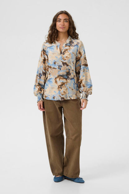 Culture CUhizzy Greece LS Blouse