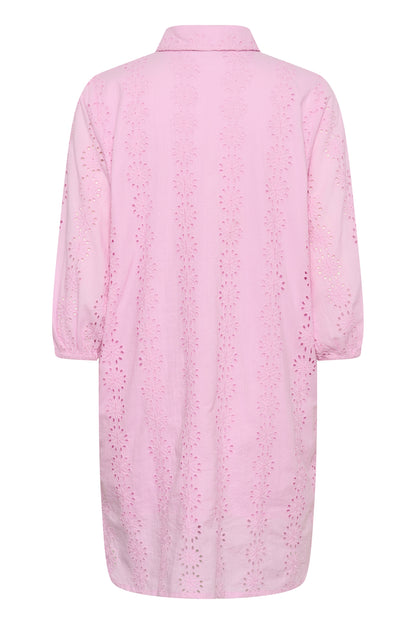 Kaffe Clothing KAdona Shirt Dress Pink Frosting