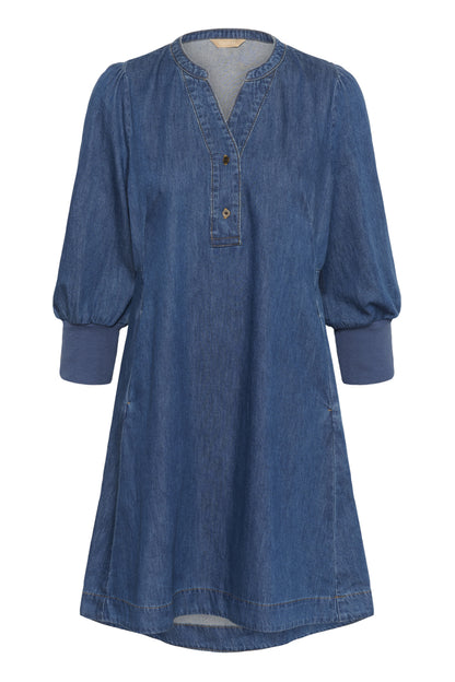 Culture CUallura Arpa 3/4 Sleeve Dress Dark Blue Wash