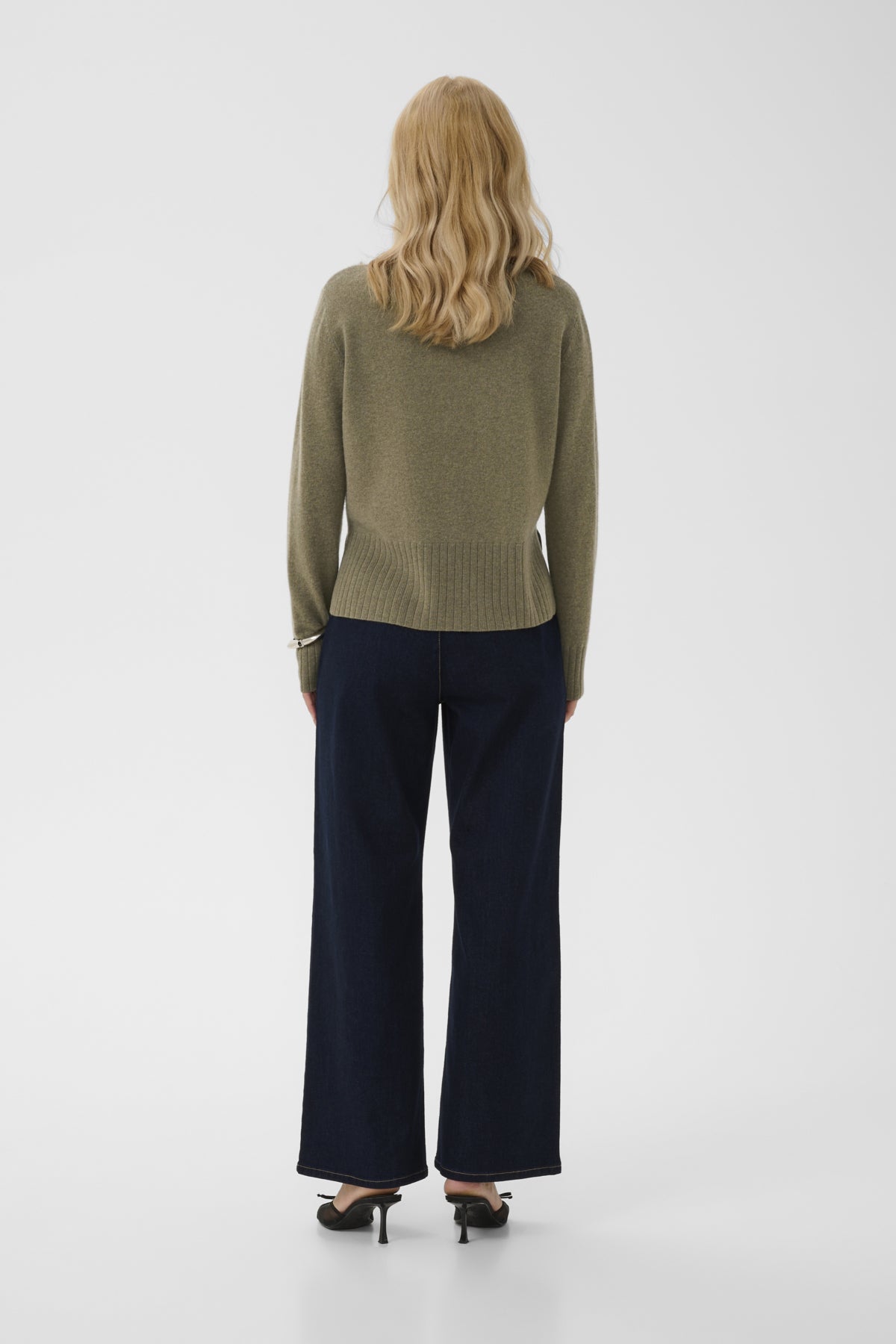 Culture CUtaia Arrow Pullover Green Melange