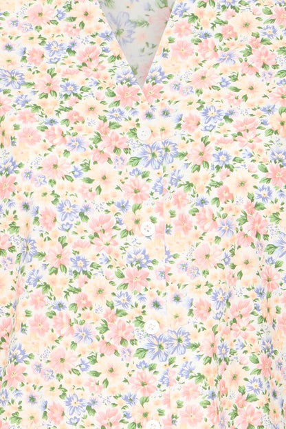 Ichi Ihxane Dress Cloud Dancer W/Flowers