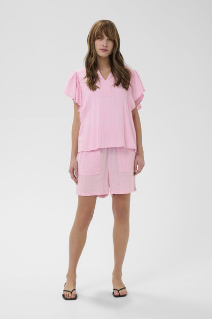Culture CUpenny Elina – Lys rosa bluse med broderier