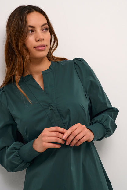Culture CUantoinett Rib Dress Botanical Garden - Green