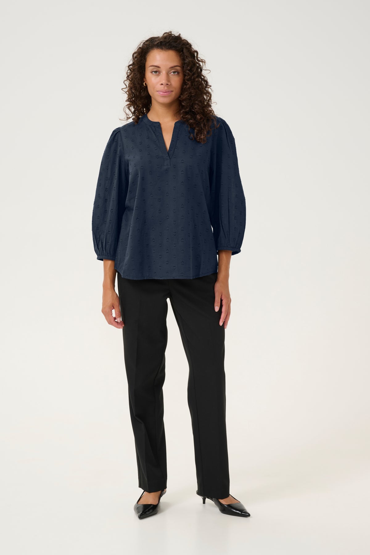Kaffe Clothing KAjollia Blouse Midnight Marine