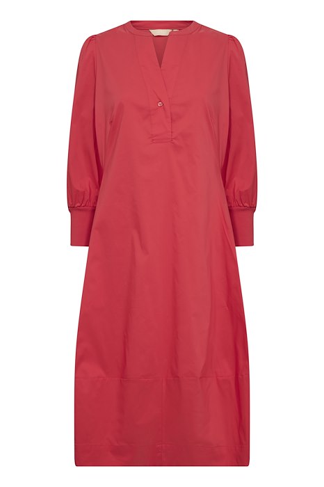 Culture CUantoinett 3/4 Sleeve Dress Fiery Red