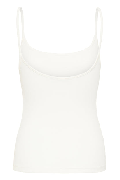 Kaffe Kacarna - Hvit singlet med tynne stropper
