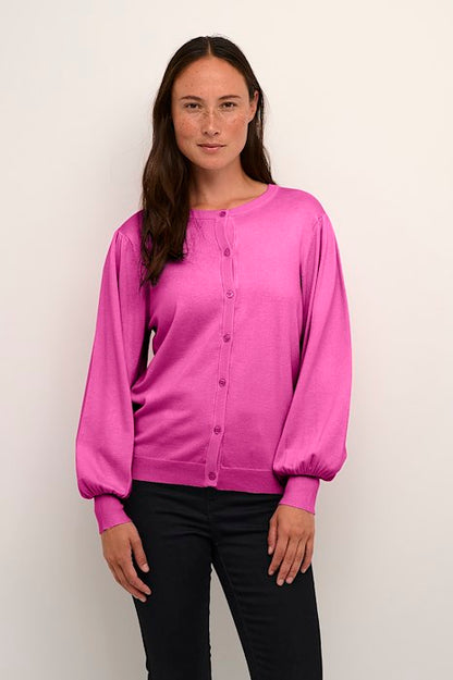 Kaffe Clothing KAlizza Cardigan Festival Fuchsia