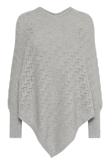 Kaffe Clothing KAoline Poncho Gray Melange