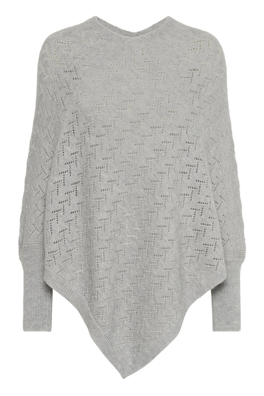 Kaffe Clothing KAoline Poncho Gray Melange