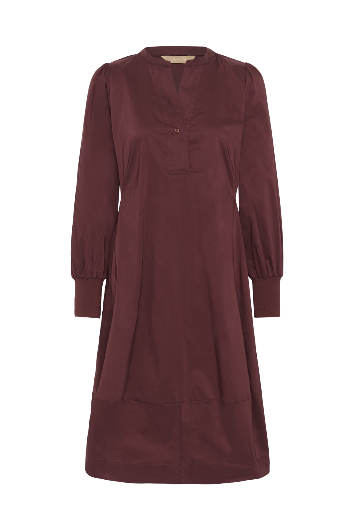 Culture CUantoinett Rib Dress Chocolate Truffle