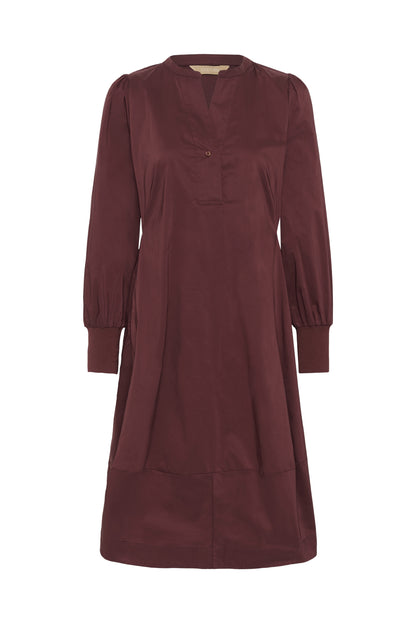 Culture CUantoinett Rib Dress Chocolate Truffle