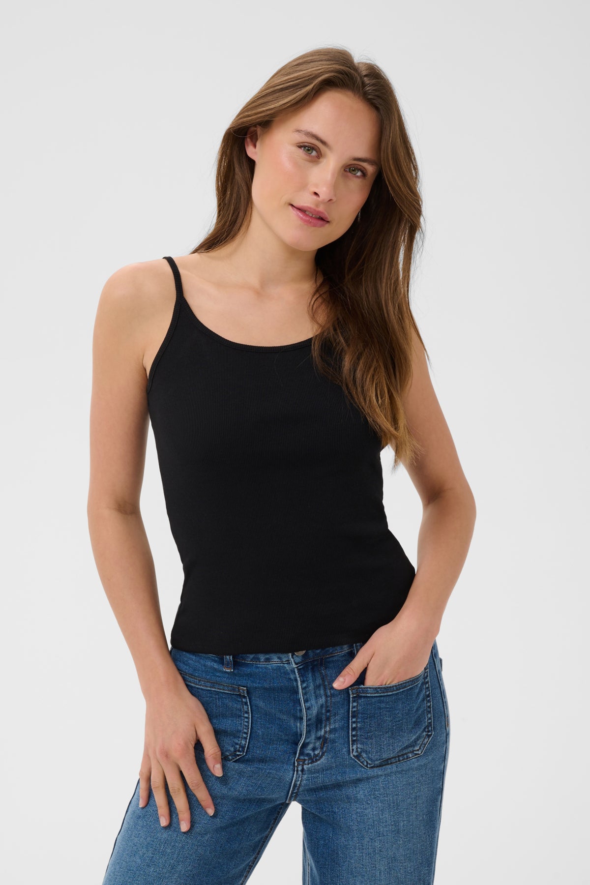 Kaffe Clothing KAcarna Strap Top Black