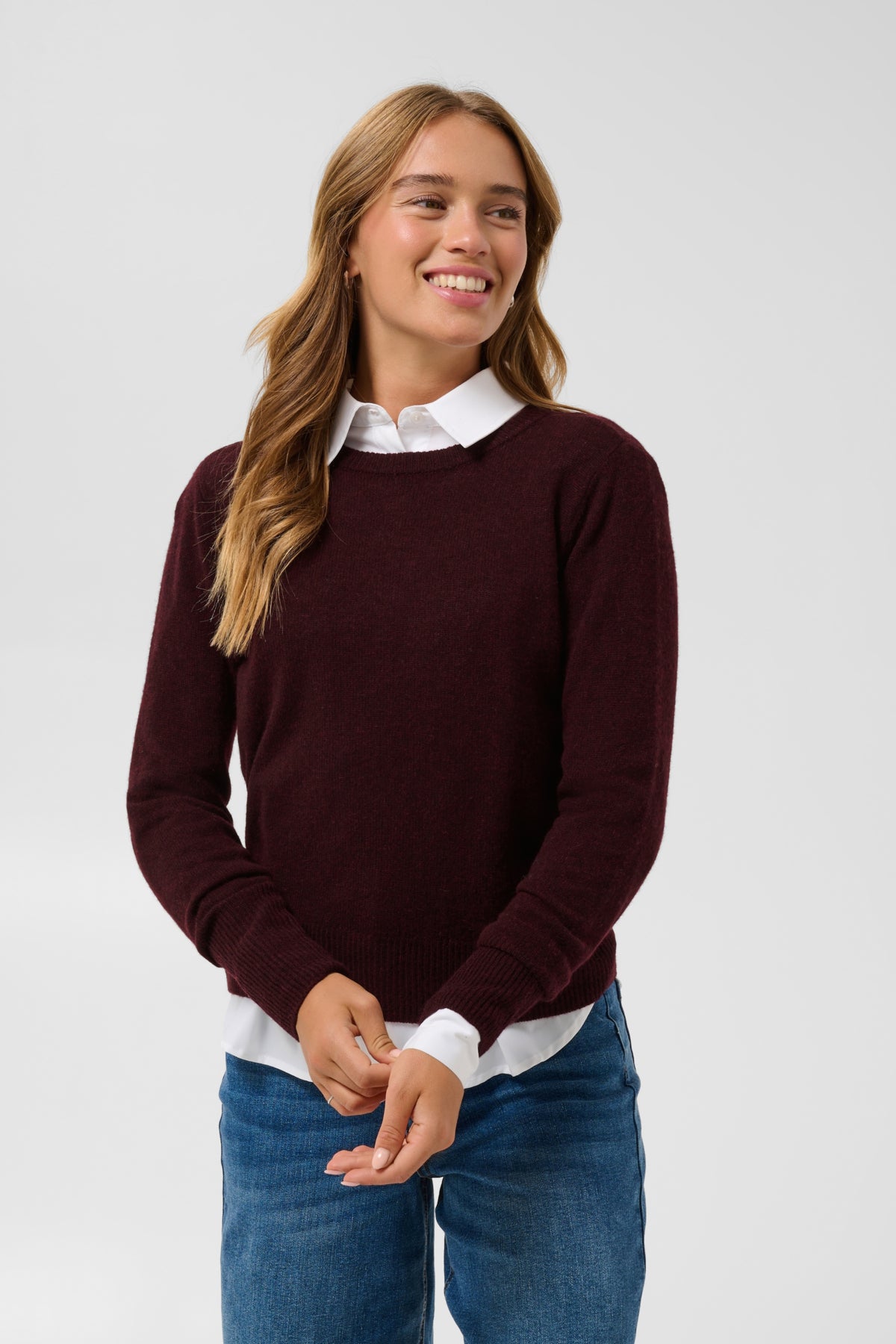 Kaffe Clothing KAcashie Ullgenser Fudge Melange