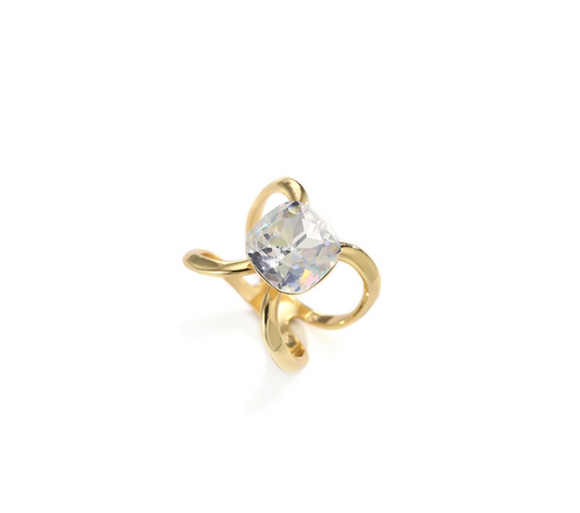 Skjerf klemme - Gull/diamant