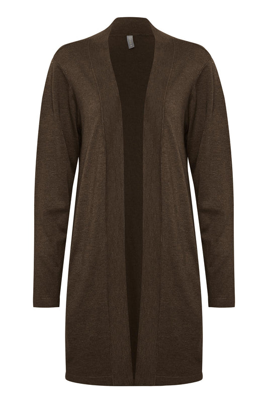 Culture CUannemarie Long Cardigan Demitasse Melange