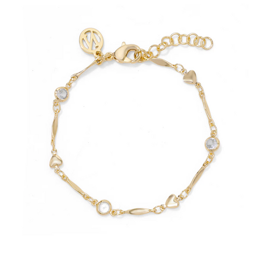Nora Norway Heart Brace Gold Clear