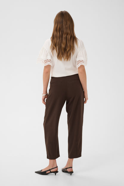 Kaffe Clothing KAmerle 7/8 Pants Suiting Coffee Bean
