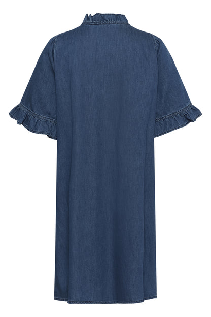 Culture CUlava Arpa Dress Dark Blue Wash