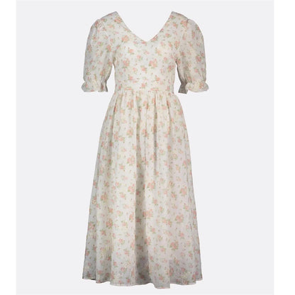 Helen Flower Dress - Pink