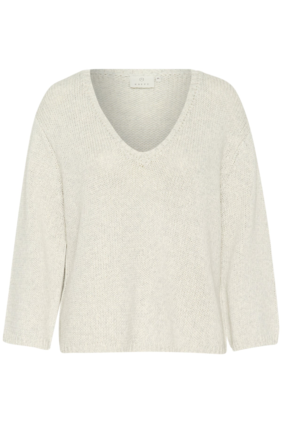Kaffe Clothing KAgerdi V-neck Pullover Turtledove Melange