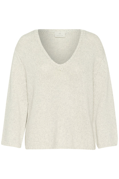 Kaffe Clothing KAgerdi V-neck Pullover Turtledove Melange