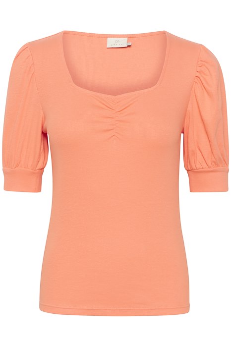 Kaffe Clothing KAcarna Rib T-Shirt Melon