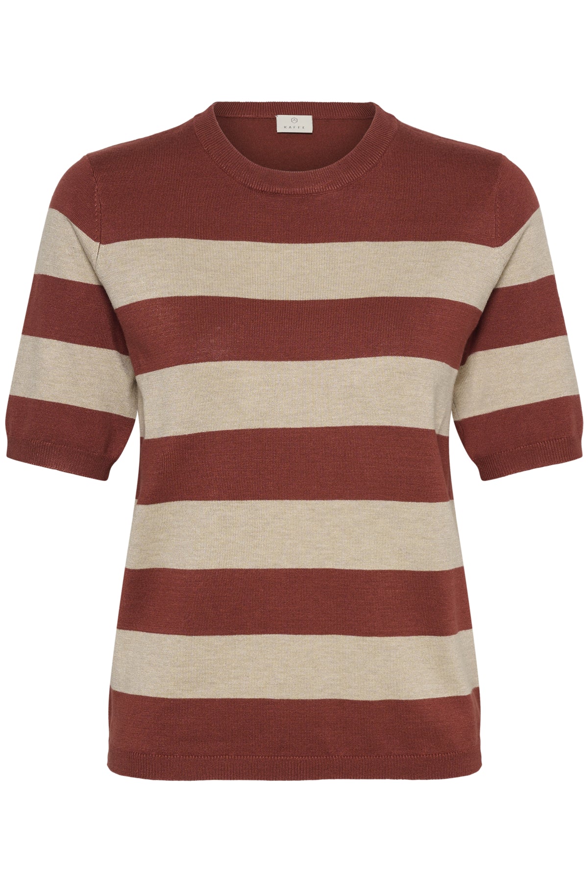 Kaffe Clothing KAlizza Striped Knit - Henna/Feather Melange