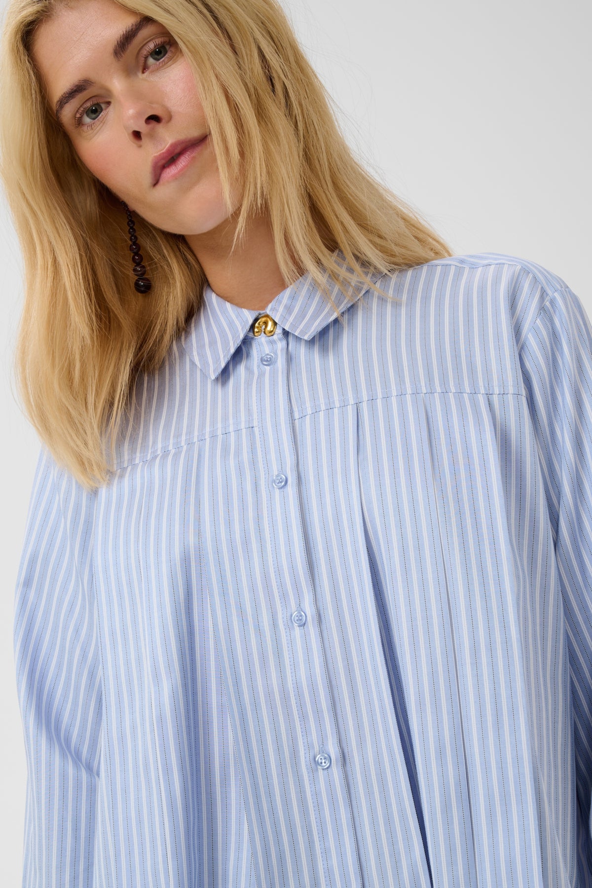 Culture CUmanga Shirt Blue/White Stripes