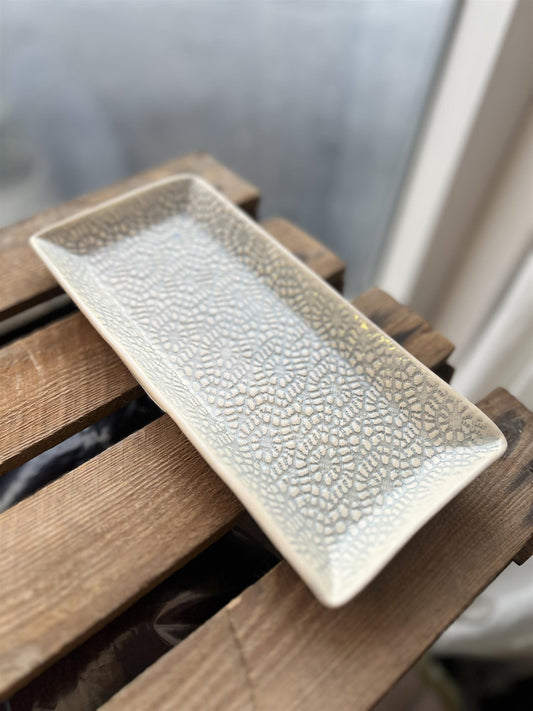 Wonki Ware Lang Skål Gråblå