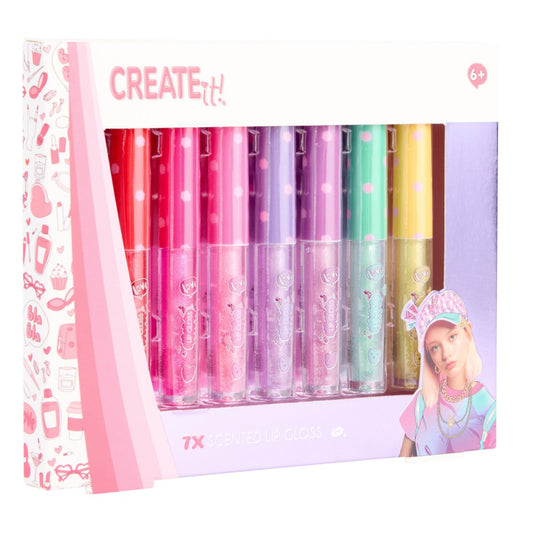 Lipgloss W/Glitter & Scented 7pcs CREATE IT!