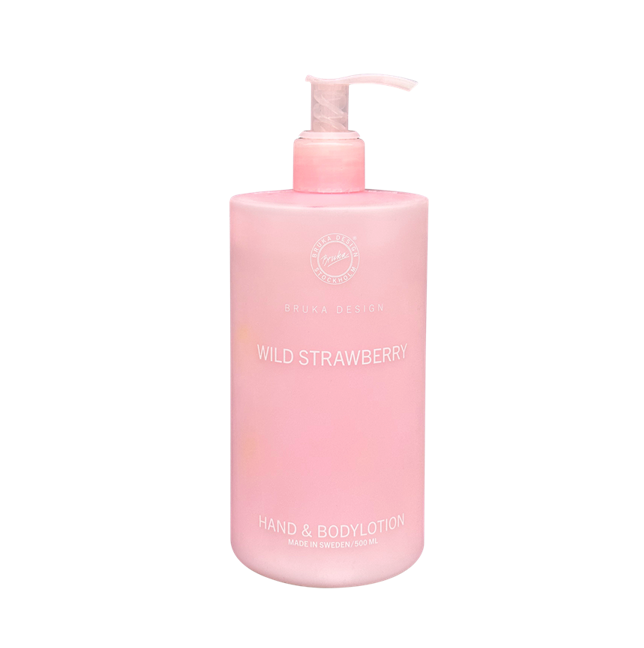 Bruka Design Hand & Body Lotion Wild Strawberry 500ml Hvit