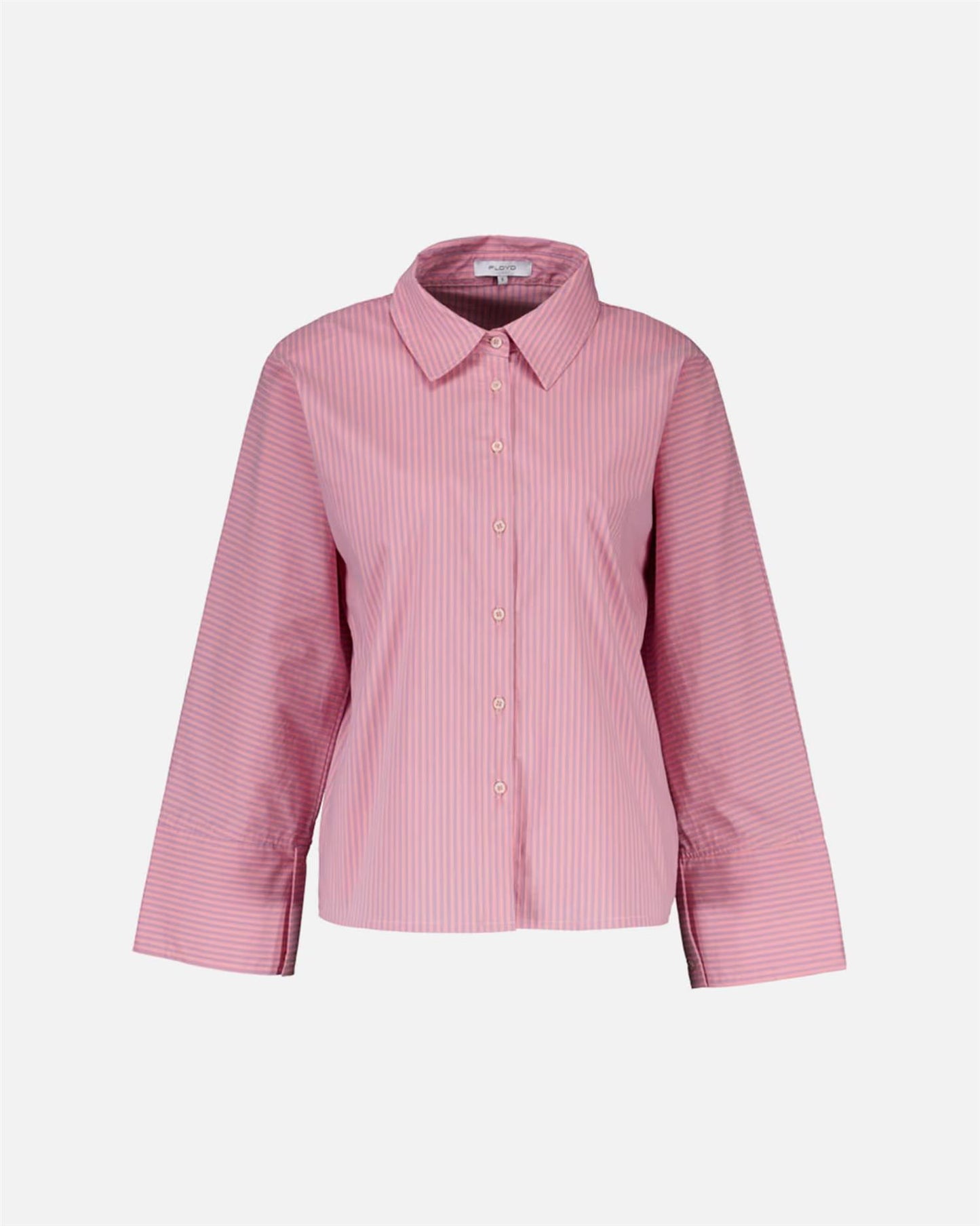 Floyd Zina Stripe – Rosa stripete skjorte med stretch