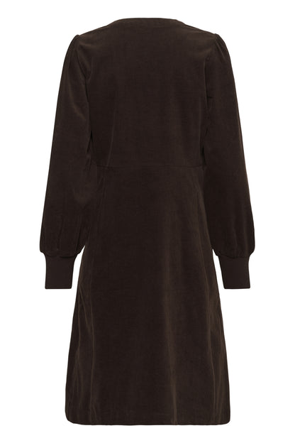 Culture CUula Rhaena LS Dress Coffee Bean