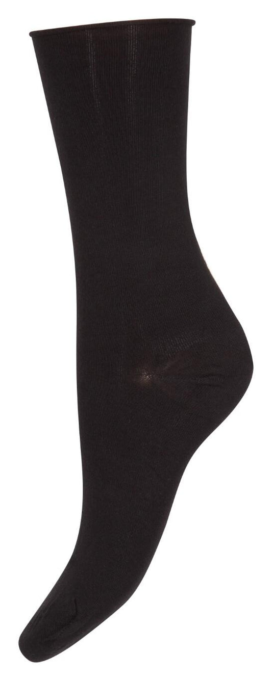 DECOY Ankle Socks Fine Knit Black str 37-41