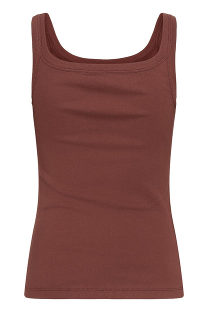 Kaffe KAcarna - Rustrød singlet