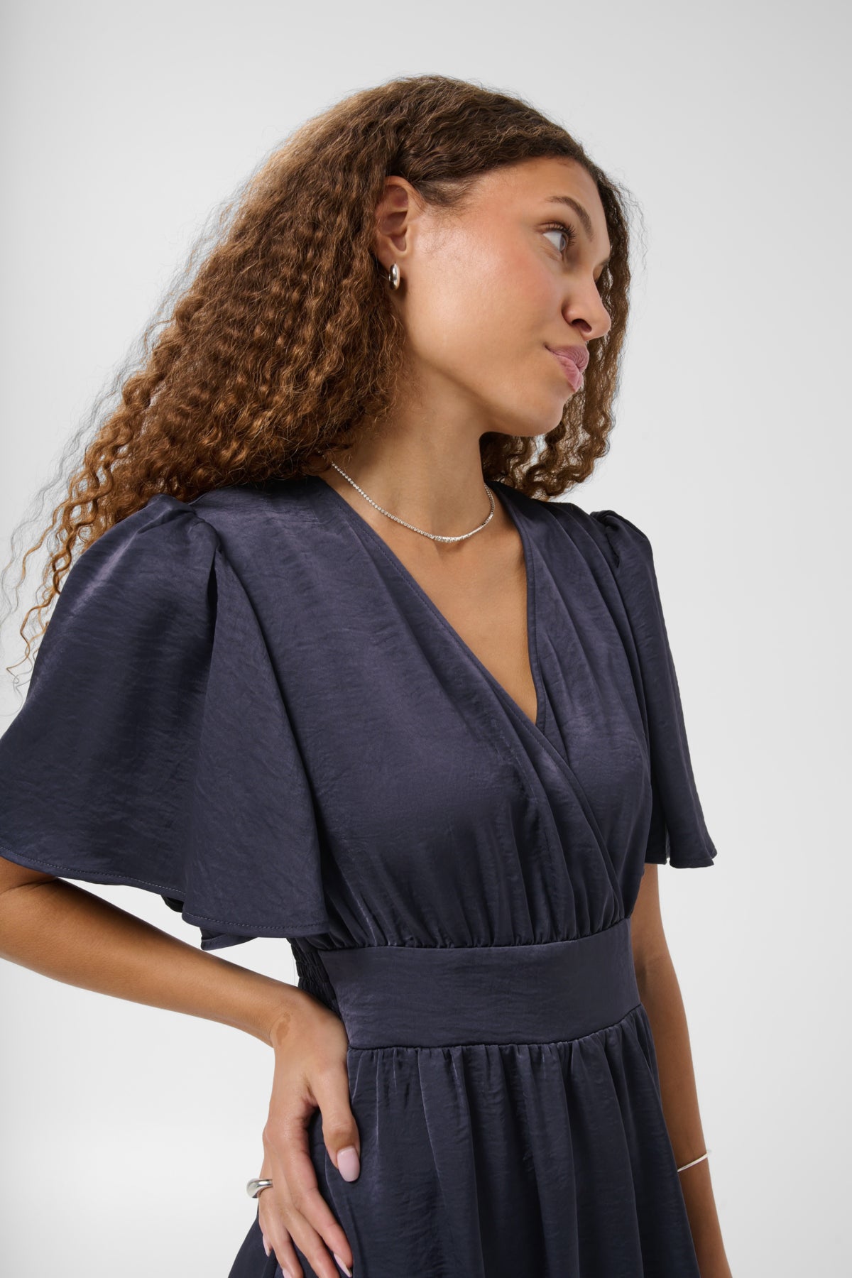 Kaffe Clothing KAgunhild Long Dress Graphite