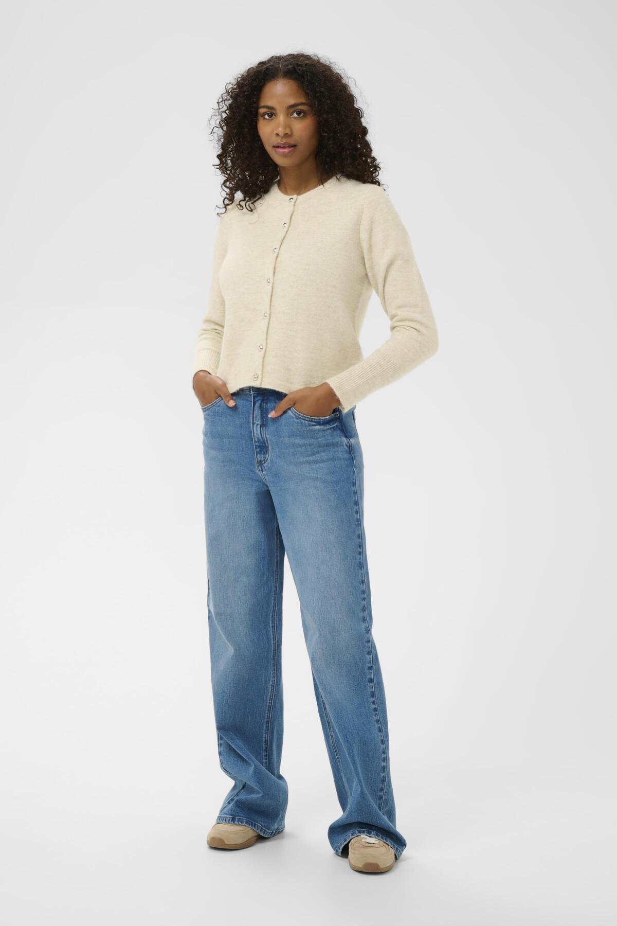 KAniel Knit Cardigan Feather Gray Melange