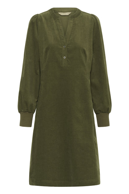 Culture CUula Rhaena LS Dress Burnt Olive