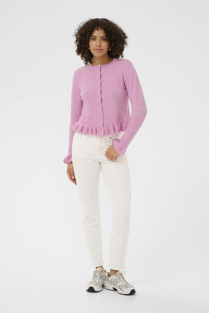 Kaffe Clothing KAemma Frill Cardigan Pink