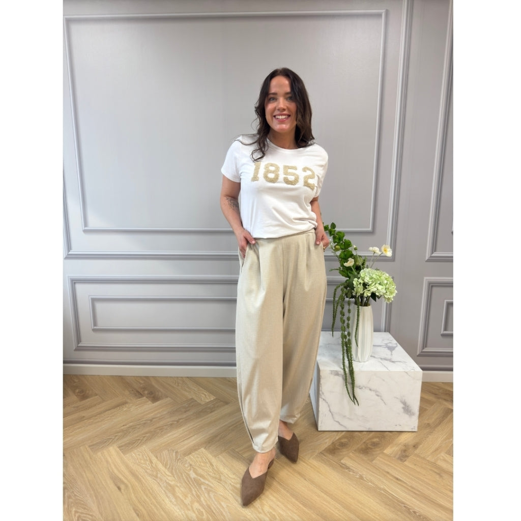 Marta Du Chateau  MdcGilly-bukser Giada Beige