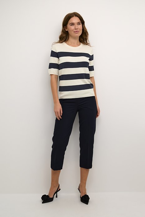 Kaffe Clothing KAlizza Striped Knit Navy/Turtledove Bold Striped