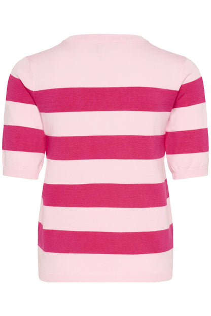 Kaffe Clothing KAlizza Striped Knit - Ballerina/Beetrot Wide Stripe