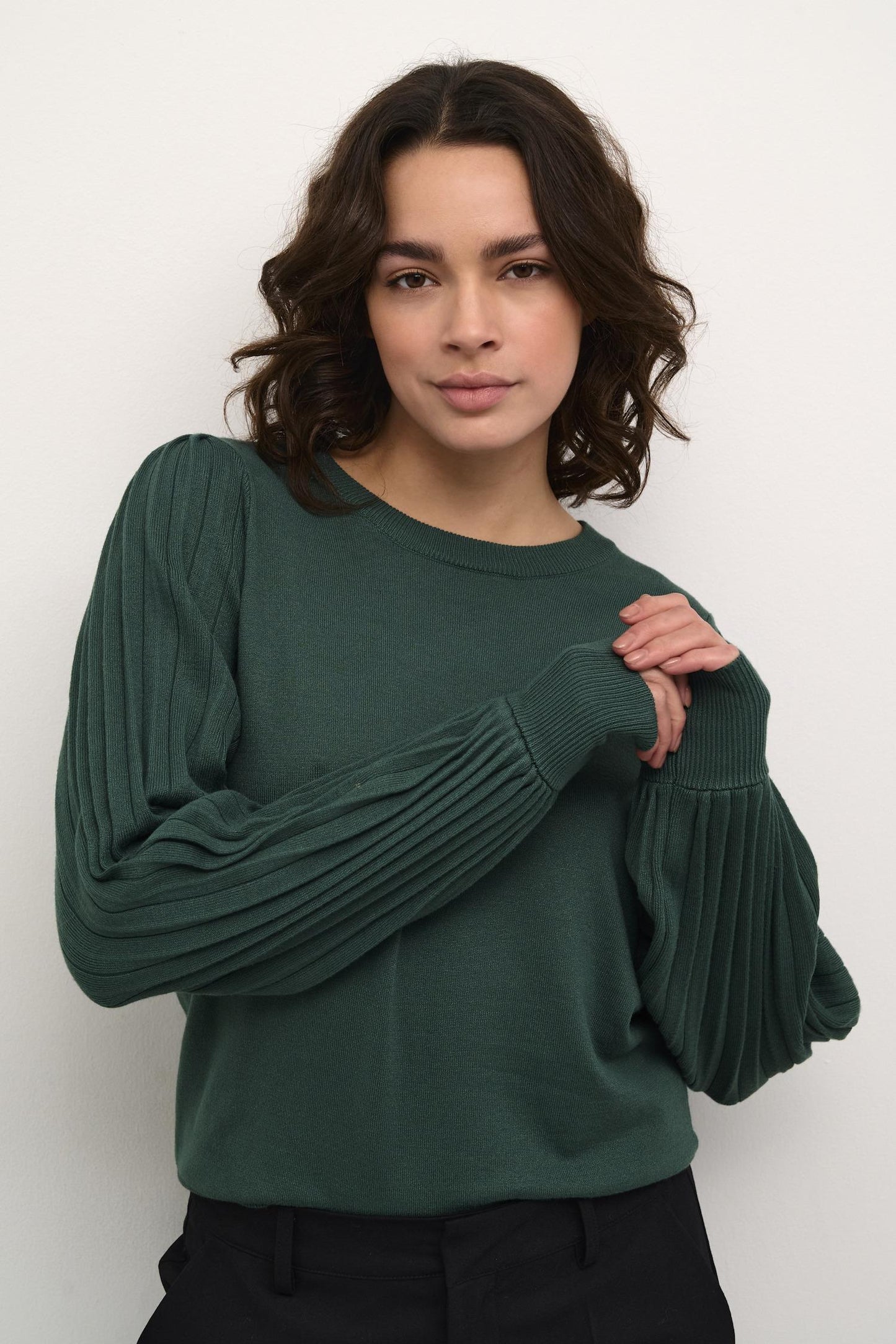 Kaffe Clothing KAlone Knit Pullover Garden Topiary