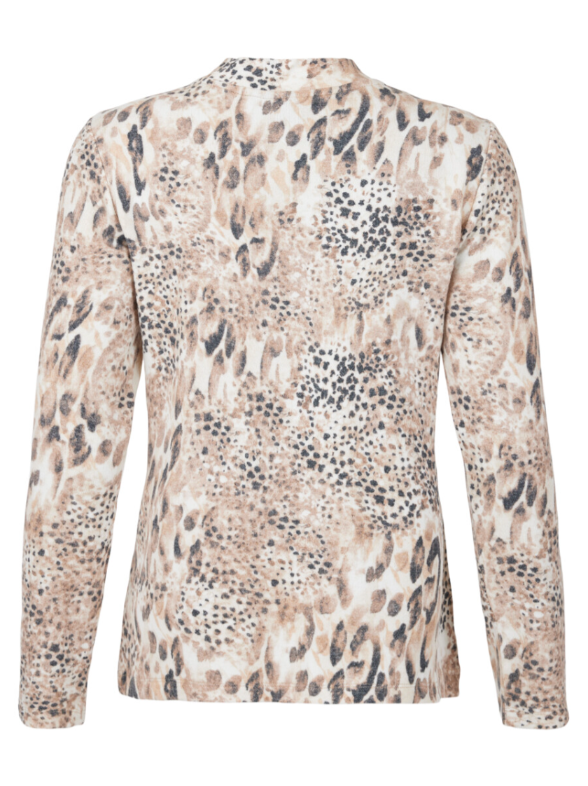 Brandtex Topp Brun/beige Mønster